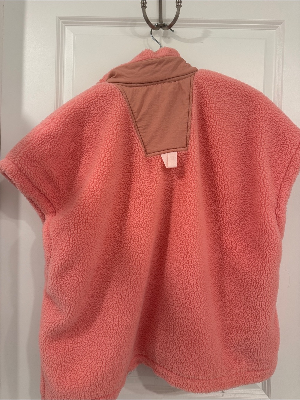 Coral Teddy Sherpa Jacket Vest - Soft Plush Layer - Picture 5 of 5